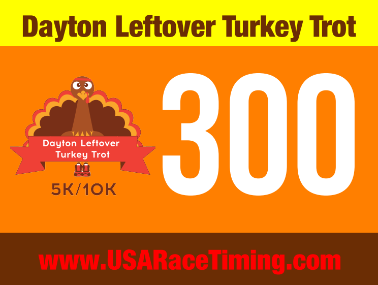 Dayton Turkey Trot Race Bib