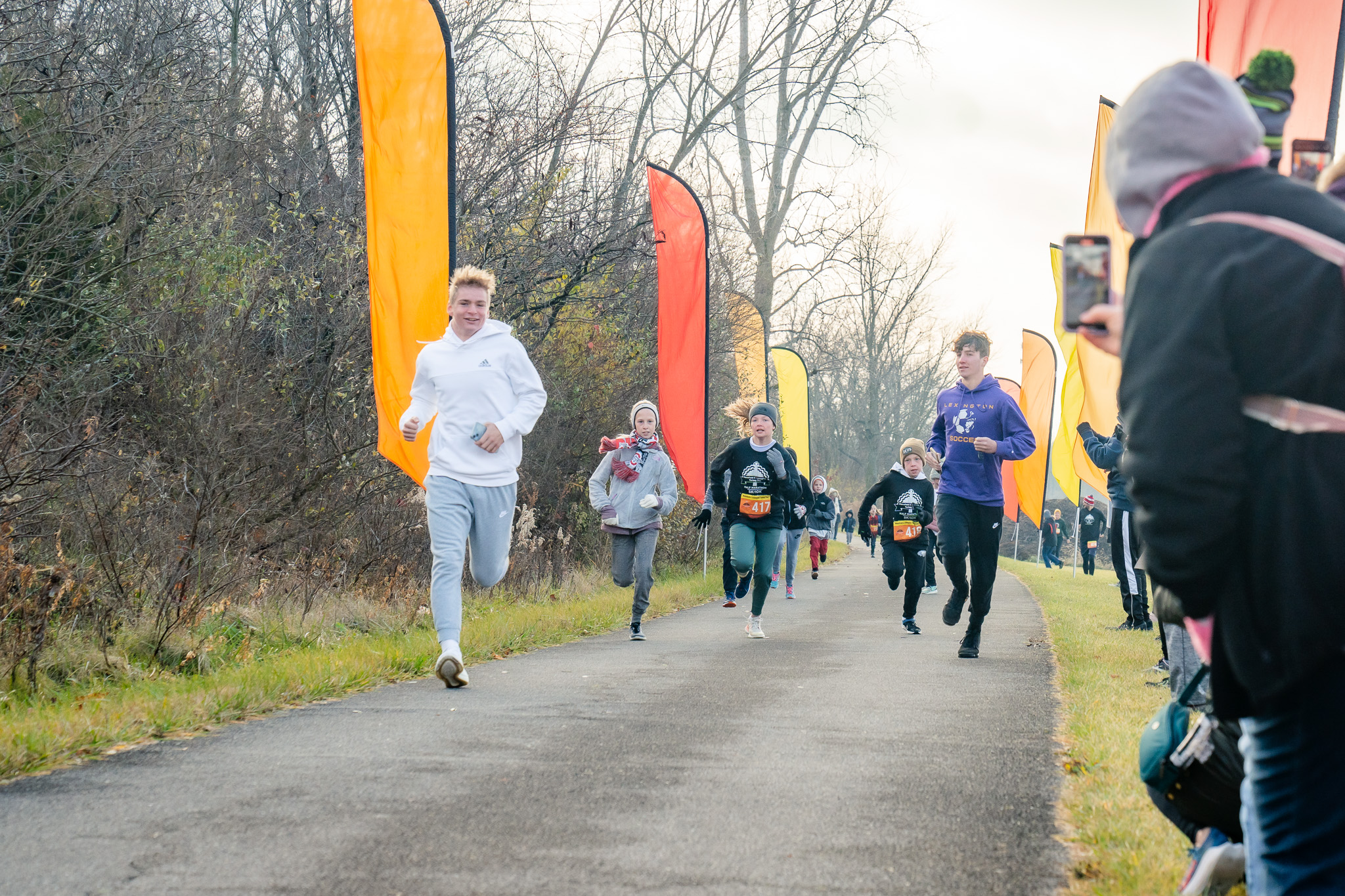 Ohio Turkey Trot Kids Dash and Fun Run Race Finishers - USA Race Timing & Event Management - The Premier Chip Timing Race Company In Ohio - Kids Fun Run, Kids Dash, 1 Mile, 5k, 5mi, 10k, 1/2 Marathon, Marathon