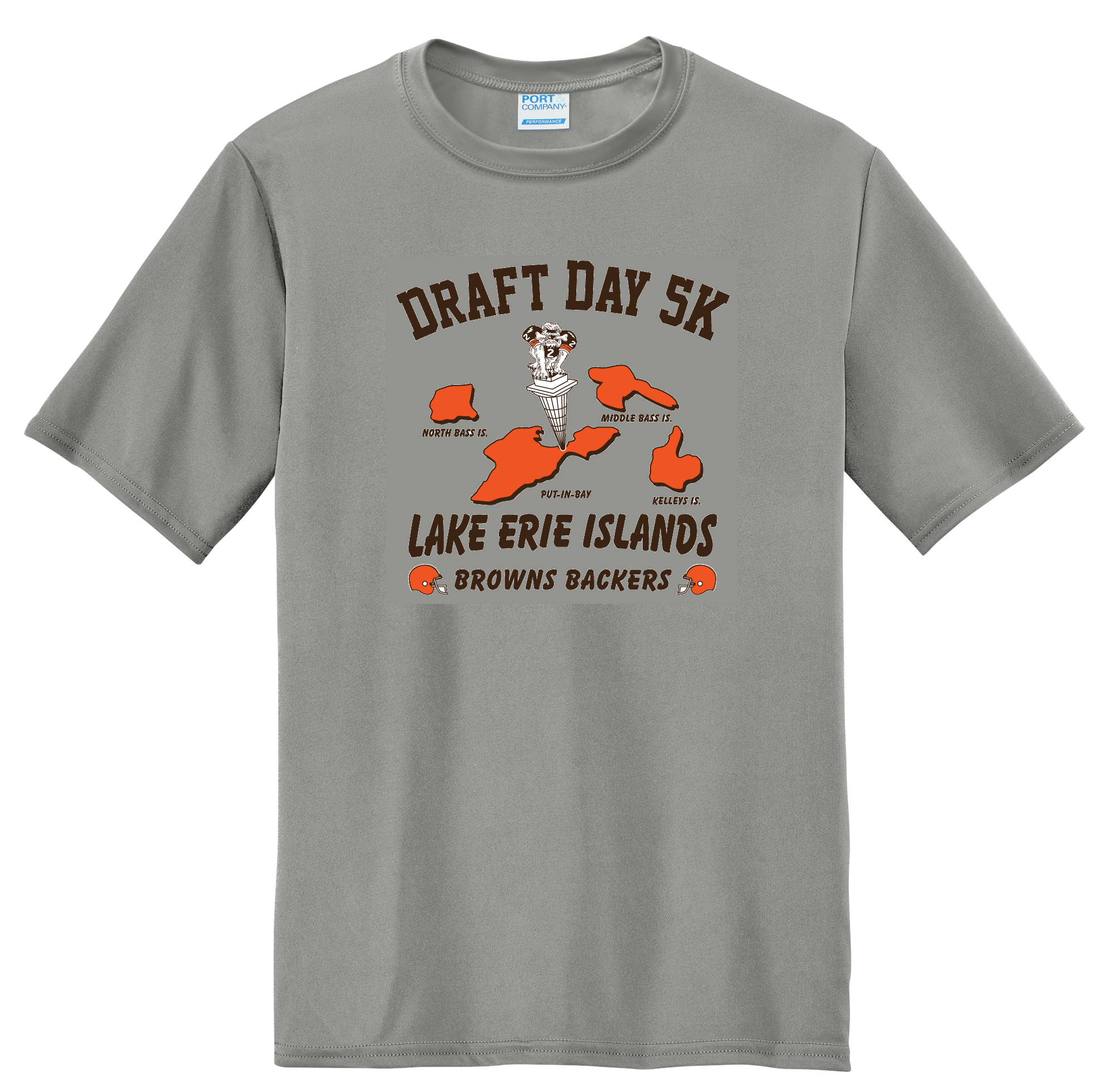 Lake Erie Islands Browns Backers Draft Day 5k at Put-in-Bay Race Shirt
